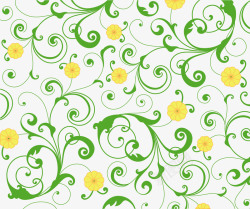 绿藤装饰动作绿藤花纹矢量图高清图片