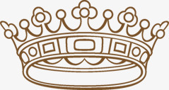 手绘棕色欧式皇冠png免抠素材_新图网 https://ixintu.com 棕色 欧式 皇冠