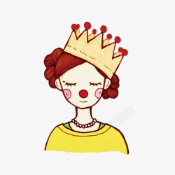 戴皇冠的女孩戴皇冠的女孩高清图片