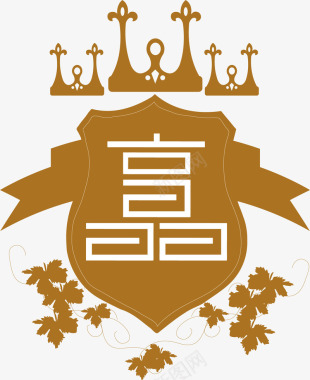 皇冠白酒logo矢量图图标图标