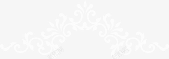 白色花纹皇冠png免抠素材_新图网 https://ixintu.com 精美花纹 花纹线条 装饰花纹