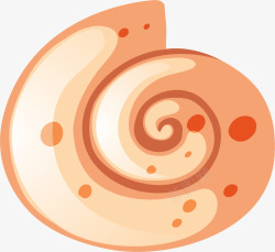 橙色贝壳海洋生物橙色贝壳高清图片