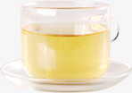 茶杯中的贡菊茶杯中的金色液体中秋高清图片
