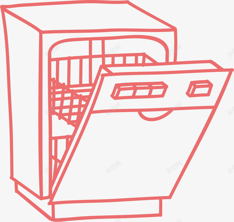 手绘电器png免抠素材_新图网 https://ixintu.com 家电 手绘画 电器 矢量装饰 装饰