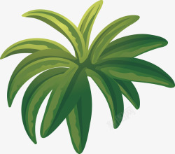 植物的叶手绘水彩植物兰草矢量图高清图片