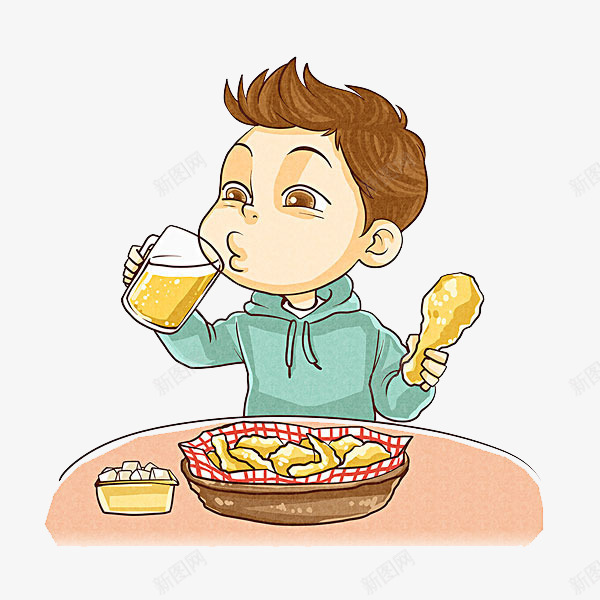 吃饭的人png免抠素材_新图网 https://ixintu.com 人物 吃饭 手绘画 矢量装饰 装饰