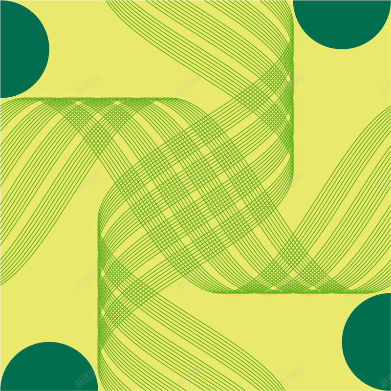 绿色线条抽象印花png免抠素材_新图网 https://ixintu.com 抽象 线条 绿色