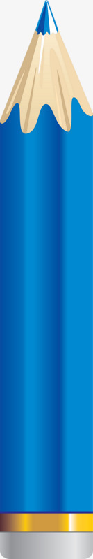 蓝色彩铅png免抠素材_新图网 https://ixintu.com 彩色铅笔 手绘 文具 绘画工具