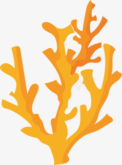 立体珊瑚黄色立体海底珊瑚高清图片