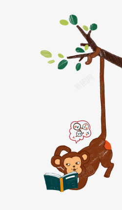爬树猴子猴子爬树高清图片
