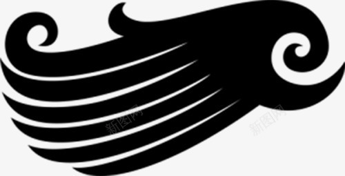 左半边翅膀黑白装饰png免抠素材_新图网 https://ixintu.com 左半边 笔刷 羽翼 翅膀 装饰 黑白
