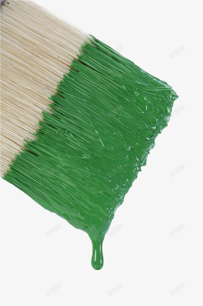 油漆刷上的绿色油漆png免抠素材_新图网 https://ixintu.com 刷子 油漆 笔刷 粉刷 粉刷效果 绿色 颜料