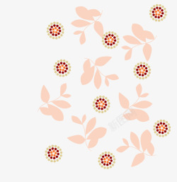 植物花卉壁纸印花装饰图案矢量图素材