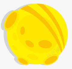 月儿圆庆中秋黄色球图标图标