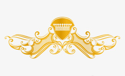 皇冠宫廷金色素材