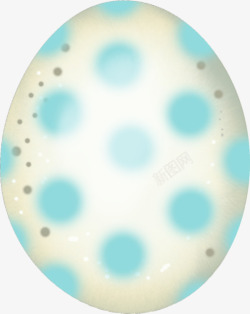 蓝色彩蛋素材