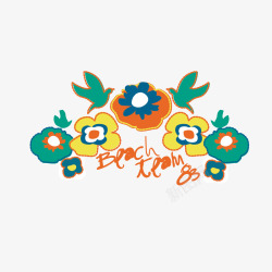色彩T恤花朵植物高清图片