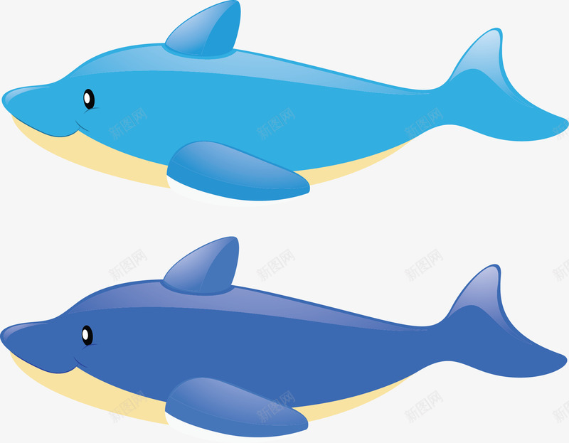 海洋生物卡通海豚矢量图ai免抠素材_新图网 https://ixintu.com 卡通海豚 海洋 海洋生物 海豚 矢量png 蓝色海豚 矢量图
