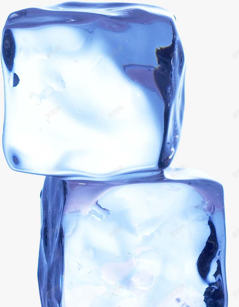 冰块png免抠素材_新图网 https://ixintu.com 冰块 立方体 蓝色