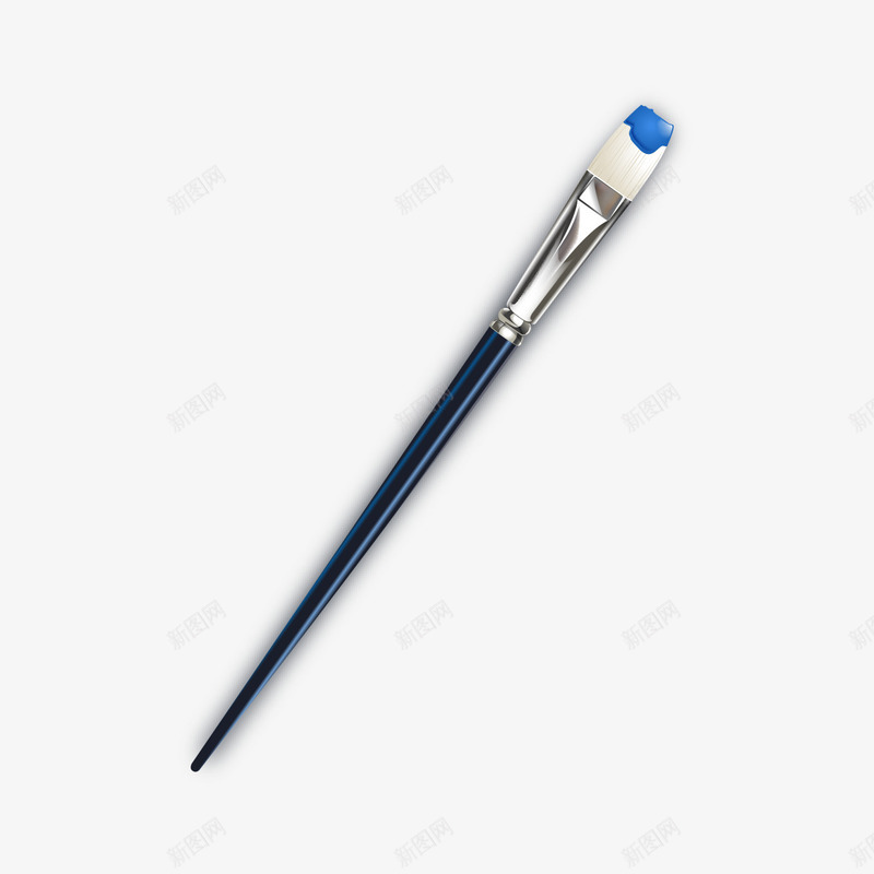 画画笔刷png免抠素材_新图网 https://ixintu.com 彩色 画笔 绘画 蓝色