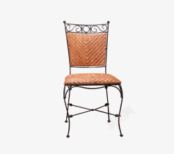 铁艺雕花藤质铁艺椅子高清图片