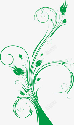 拼搏古典创意图绿色藤蔓高清图片