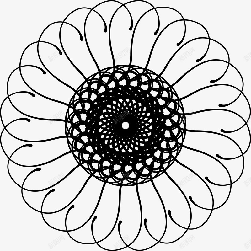 古典华纹png免抠素材_新图网 https://ixintu.com 传统花朵 印花图案 古典花纹 花朵图案
