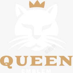 皇冠猫咪猫咪头像装饰矢量图高清图片