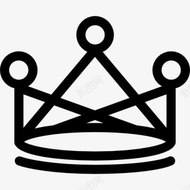 皇冠变由直线和圆图标图标