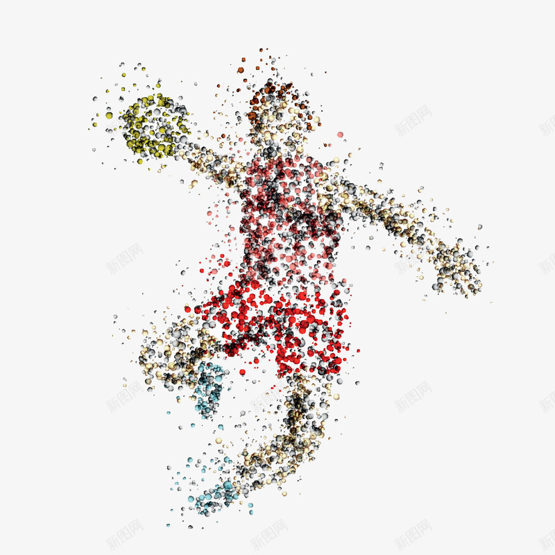 篮球运动员动感彩绘图psd免抠素材_新图网 https://ixintu.com 人物 动作 动感彩绘 篮球 篮球运动 篮球运动员
