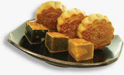 中秋节各种口味的月饼素材