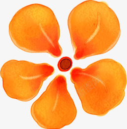 合成创意橙色的花瓣水彩png免抠素材_新图网 https://ixintu.com 创意 合成 橙色 水彩 花瓣