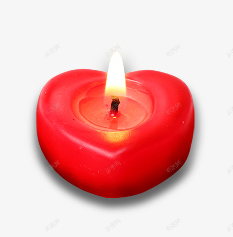 蜡烛psd免抠素材_新图网 https://ixintu.com 桃心蜡烛 气氛素材 红蜡烛