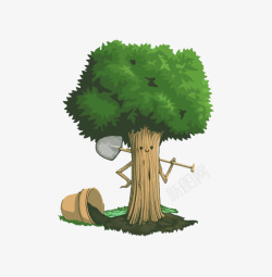 裁剪树木的卡通形象卡通树木高清图片