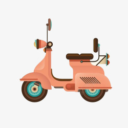 橙色摩托车摩托车高清图片