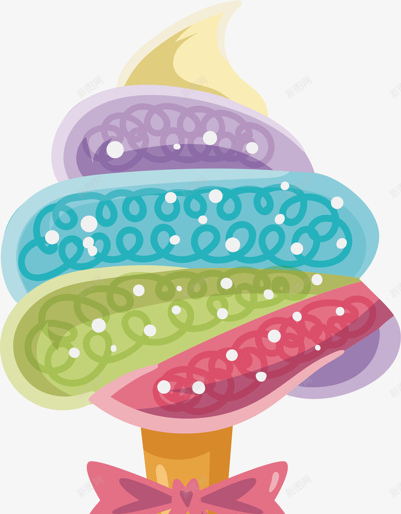 七彩旋转棉花糖矢量图eps免抠素材_新图网 https://ixintu.com 七彩 七彩棉花糖 棉花糖 矢量png 螺旋棉花糖 软绵绵 矢量图