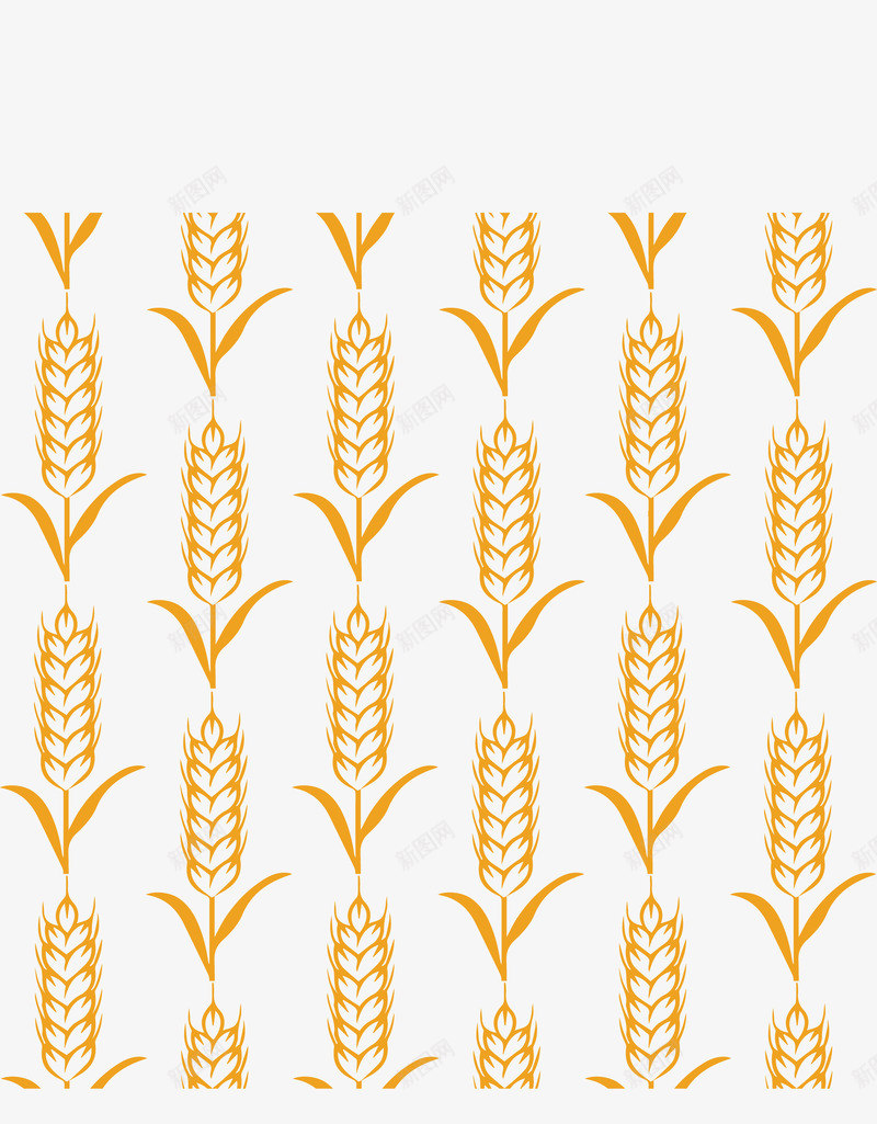 彩绘小麦矢量图eps免抠素材_新图网 https://ixintu.com 小麦 彩绘 特色 矢量PNG 背景图 颜色 黄色 矢量图