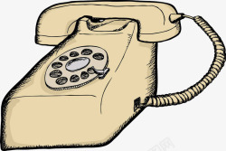 拨号电话机老式旋转拨号电话高清图片
