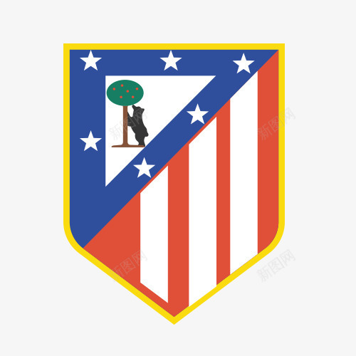 西班牙足球俱乐部标志png免抠素材_新图网 https://ixintu.com 标志 白色 皇冠 盾牌 矢量素材 英文 西班牙 足球俱乐部