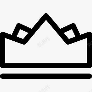王冠由尖头图标图标