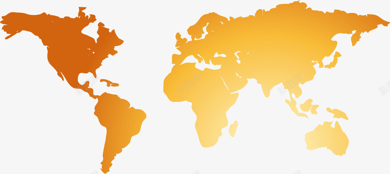 橙色世界地图png免抠素材_新图网 https://ixintu.com 世界 地图 城市 橙色