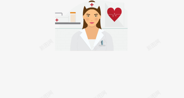 保健护士急救标志矢量图图标图标