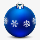 蓝色的圣诞球图标png_新图网 https://ixintu.com 圣诞球 彩球