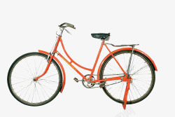 橙色车子橙色公共自行车高清图片