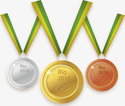 2016里约奥运会奖牌素材
