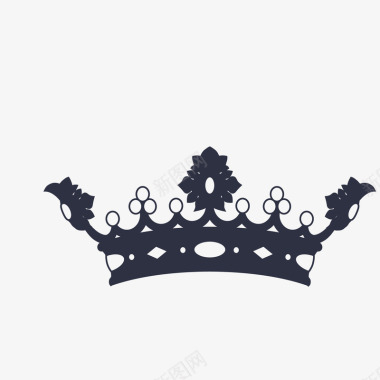 身份象征的皇冠简图图标图标
