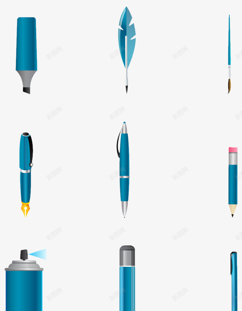 各种形状的笔png免抠素材_新图网 https://ixintu.com png图片素材 免费png素材 圆珠笔 毛笔 港币 羽毛笔 蜡笔 铅笔