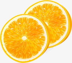 橙色简约水果素材