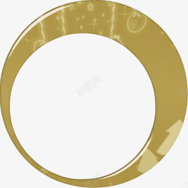 棕色印花圆环png免抠素材_新图网 https://ixintu.com 印花圆环 圆环 棕色圆环 漂亮圆环