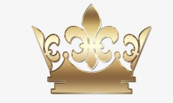 地位的象征金色扁平皇冠高清图片